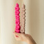 CandleHand | Anger Management Taper Candles | Pink/Cream | Set of 2