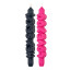 CandleHand | Sweet Talk Taper Candles | Black/Pink | Set of 2