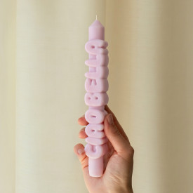 CandleHand | 'Ciao Bella' Taper Candle | Lilac