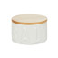 Balvi | Ceramic Salt Cellar with Bamboo Lid | White
