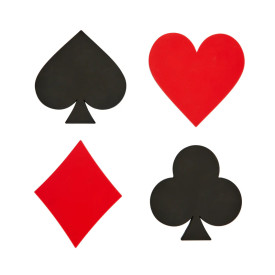 Balvi | Card Suit Coasters | Set of 4