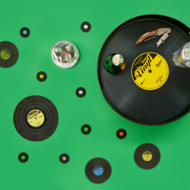 Balvi | 'Greatest Hits' Vinyl Serving Tray