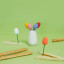 Balvi | Snack Forks in Vase | Tulips | Set of 6