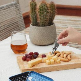 Balvi | 'Conserverie' Tinned Snack Forks | Calamari | Set of 4