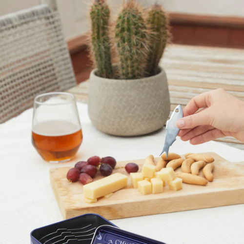 Balvi | 'Conserverie' Tinned Snack Forks | Anchovy | Set of 4