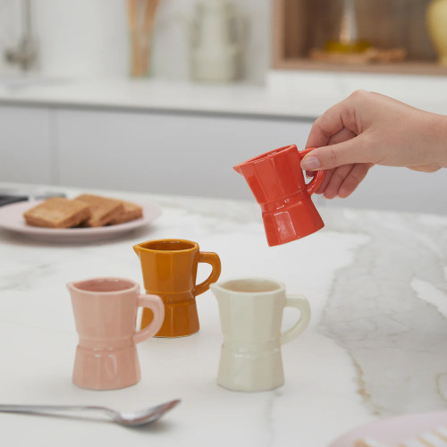 Balvi | Moka Ceramic Espresso Cups | Neutral | Set of 4