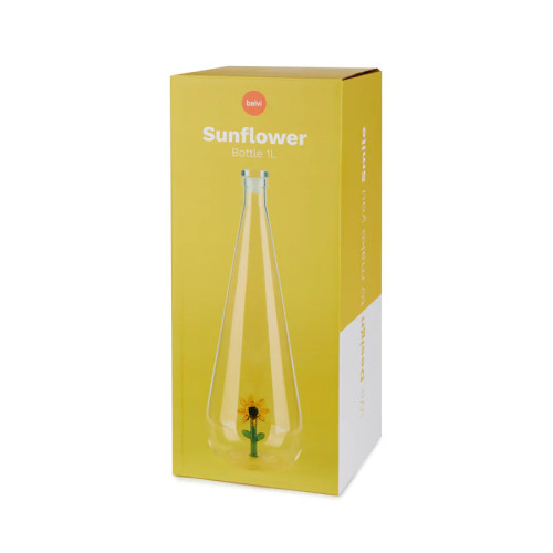 Balvi | Botanical Glass Bottle | Sunflower | 1L
