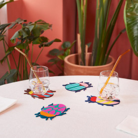 Balvi | Woodland Beetles Coasters | Set of 4