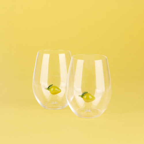 Balvi | Botanical Glasses | Lemon | Set of 2