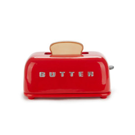 Balvi | Toaster Butter Dish | Ceramic | Red