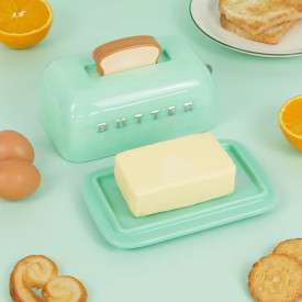 Balvi | Toaster Butter Dish | Ceramic | Turquoise