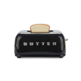Balvi | Toaster Butter Dish | Ceramic | Black