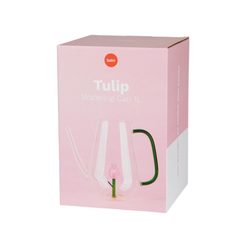 Balvi | Botanical Glass Watering Can | Tulip | 1L