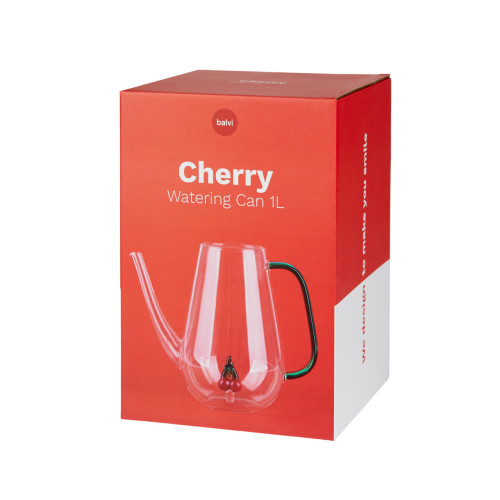 Balvi | Botanical Glass Watering Can | Cherries | 1L