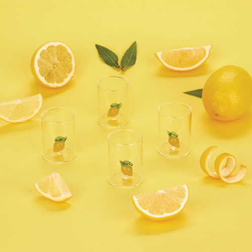 Balvi | Botanical Shot Glasses | Lemon | Set of 4
