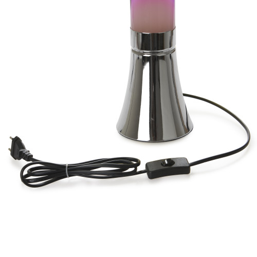 Balvi | Retro Magma Lava Lamp | Silver & Pink Balvi | Retro Magma Lava Lamp | Silver & Pink
