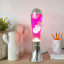 Balvi | Retro Magma Lava Lamp | Silver & Pink