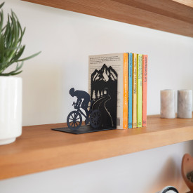 Balvi | Metal Bookend | Mountain Cyclist