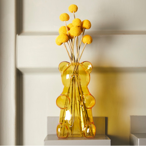 Balvi | Gummy Bear Glass Vase | Yellow