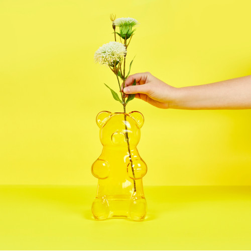 Balvi | Gummy Bear Glass Vase | Yellow Balvi | Gummy Bear Glass Vase | Yellow