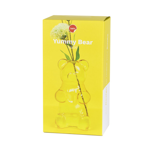 Balvi | Gummy Bear Glass Vase | Yellow