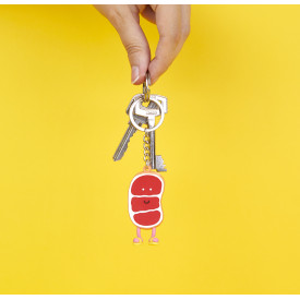 Balvi | Ramen Keyring | 'Gyu Sensei' Meat Slice