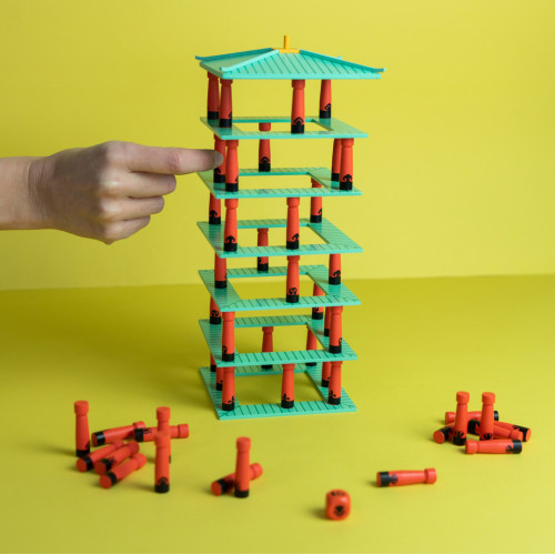 Balvi | 'Jinja' Japanese-Inspired Tower Stacking Game