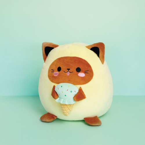 Balvi | Plush Kawaii Cushion | Ice Cream Cat