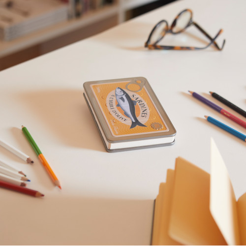 Balvi | 'Conserverie' Tin Notebook | Sardines