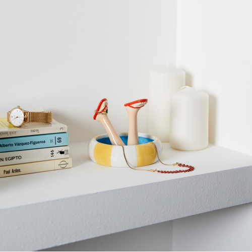 Balvi | 'Happy Legs' Jewellery Holder | Ceramic | Summer Flip-Flops