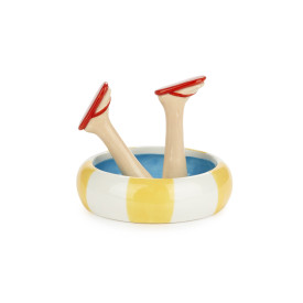 Balvi | 'Happy Legs' Jewellery Holder | Ceramic | Summer Flip-Flops