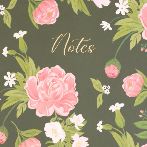 Eccolo | Desk Journal with Bookmark | Rose Garden | 8x10"