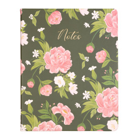 Eccolo | Desk Journal with Bookmark | Rose Garden | 8x10"