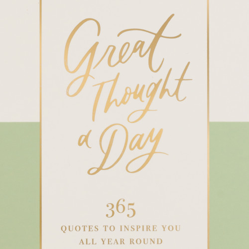 Eccolo | Quote Pad | A Great Thought A Day | Sage Green Colourblock