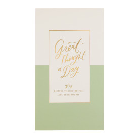 Eccolo | Quote Pad | A Great Thought A Day | Sage Green Colourblock
