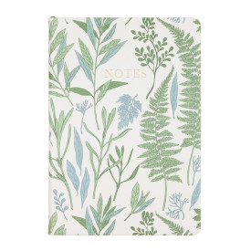Eccolo | Lined Notes Journal | Pressed Plants | 6x8"