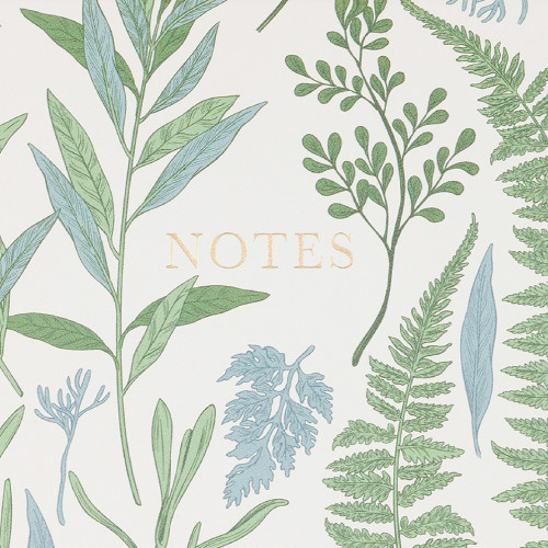 Eccolo | Lined Notes Journal | Pressed Plants | 6x8"