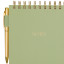 Eccolo | Steno Sheet Pad with Pen Holder & Pen | Sage Green
