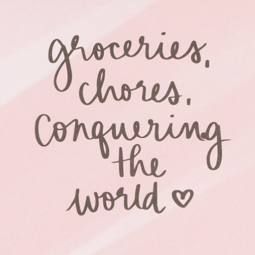 Eccolo | Groceries List Pad with Magnet | Soft Pink