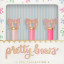 Eccolo | Pretty Pink Bows Pens | Set of 3