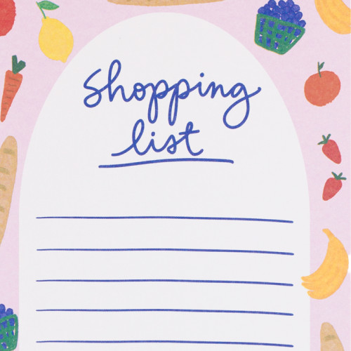 Eccolo | Shopping List Pad with Magnet | Fruit & Veg