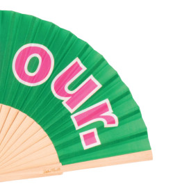 Helio Ferretti | Hand Fan | Bonjour | Green