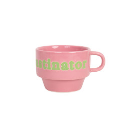 Helio Ferretti | Stackable Mug | The Procrastinator | Pink