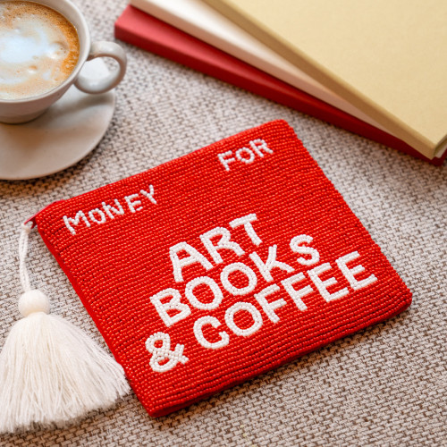 Helio Ferretti | Sentiment Pouch | Money For Art Books & Coffee | Red