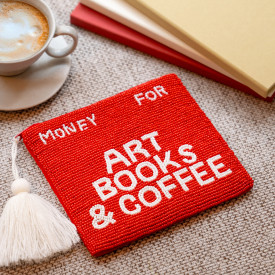 Helio Ferretti | Sentiment Pouch | Money For Art Books & Coffee | Red