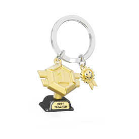 Metalmorphose | 'Best Teacher' Trophy Keyring