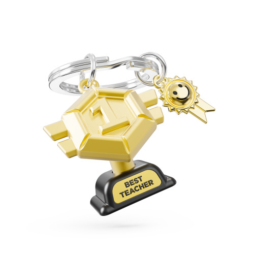 Metalmorphose | 'Best Teacher' Trophy Keyring
