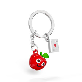 Metalmorphose | Apple Keyring with Book Charm