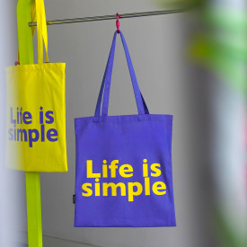 Helio Ferretti | Tote Bag | Life Is Simple | Blue