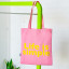Helio Ferretti | Tote Bag | Life Is Simple | Pink Helio Ferretti | Tote Bag | Life Is Simple | Pink
